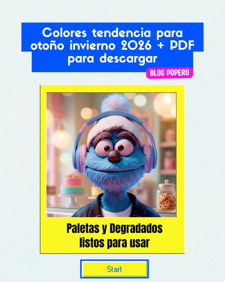 Colores tendencia para otoño invierno 2026 + PDF para descargar