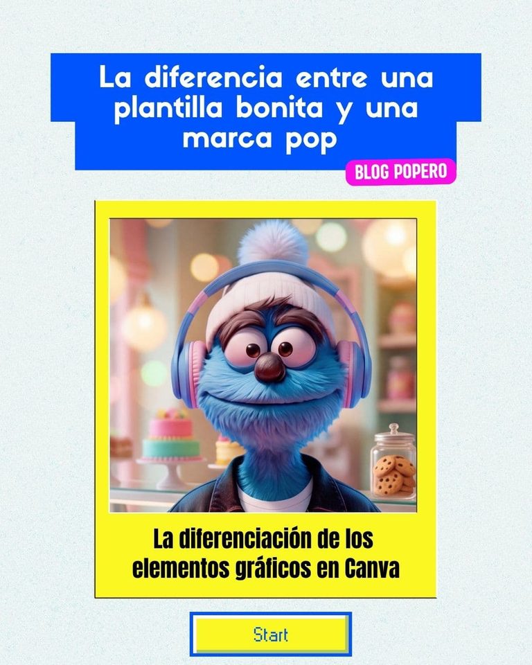 La diferencia entre una plantilla bonita y una marca pop está en los elementos gráficos para diseño